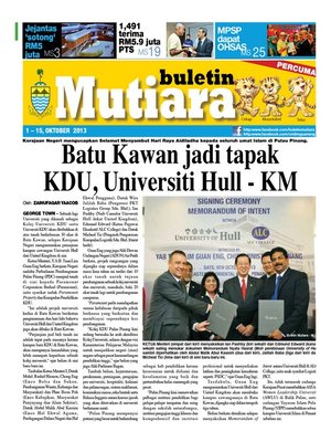 cover image of Buletin Mutiara 1-15 Oct 2013